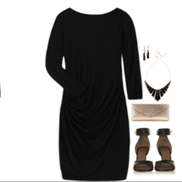 THREE DOTS RHEA RUCHED DRESS - Picture 2 of 3